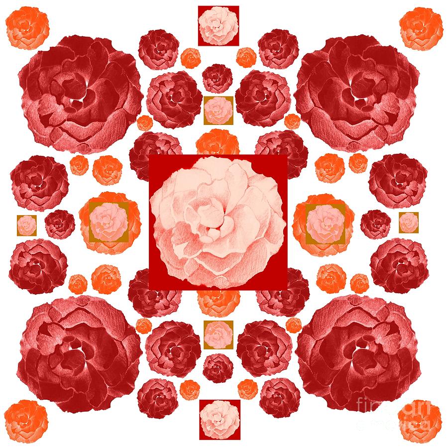 A Bed of Roses Digital Art by Helena Tiainen