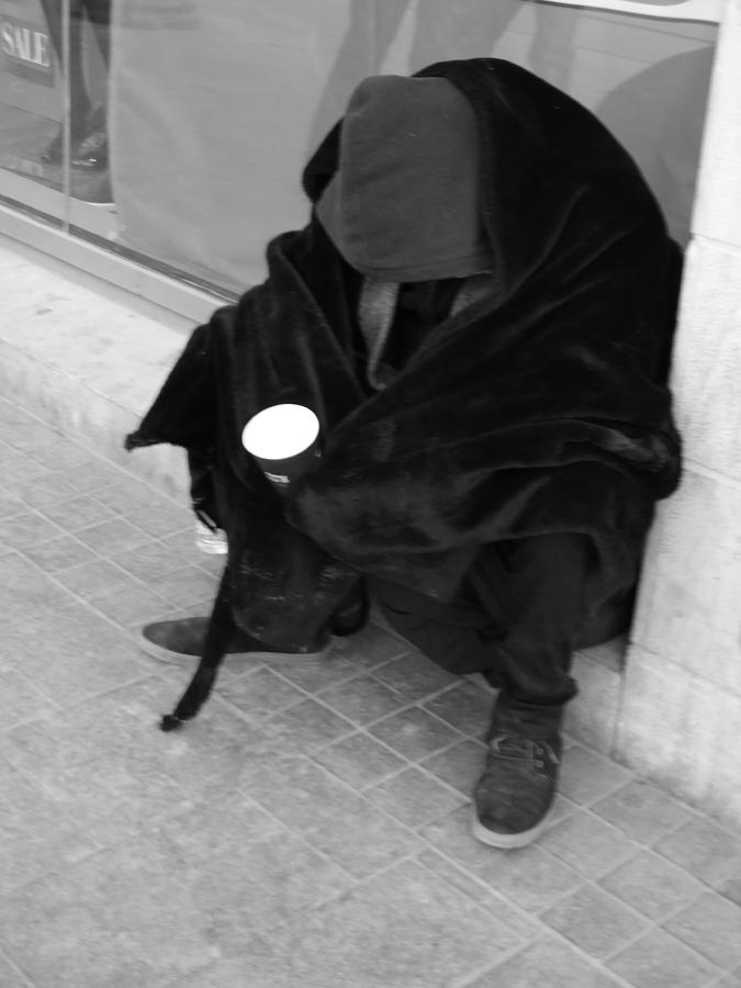 A Beggar in Jerusalem Photograph by Esther Newman-Cohen