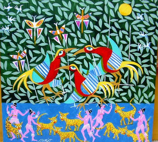 A Bela Amazonas Medida 60x60 A.s.t Painting by Aecio Andrade A Bela Amazonas Medida 60x60 A.s.t Painting by Aecio Andrade