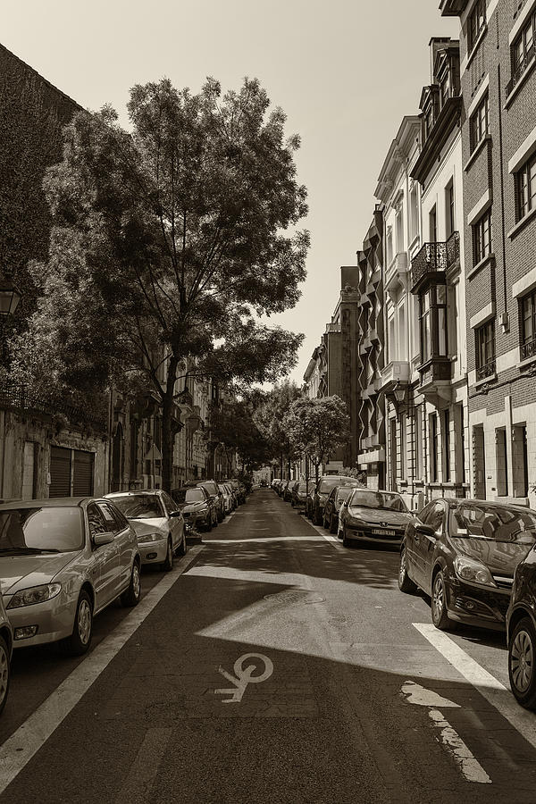 A Belgian Street in Bruxelles Photograph by Georgia Clare