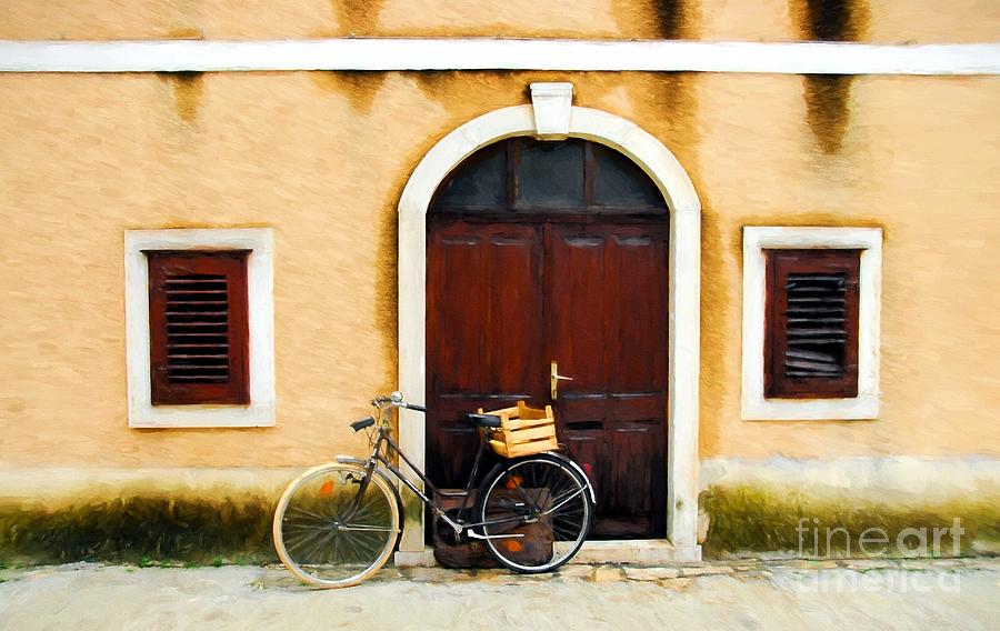 A Bicycle In Croatia Photograph by Mel Steinhauer