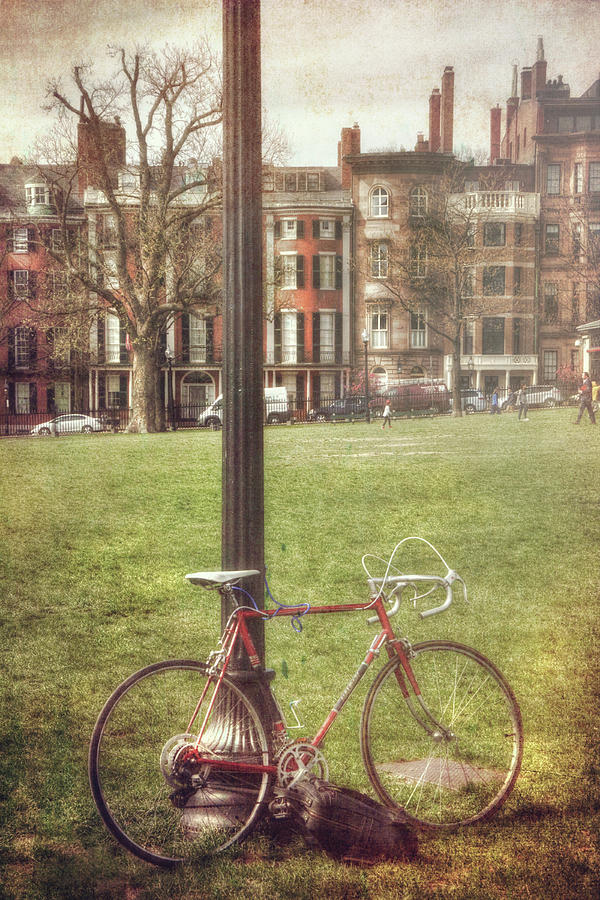 A Bicycle on Boston Common Photograph by Joann Vitali