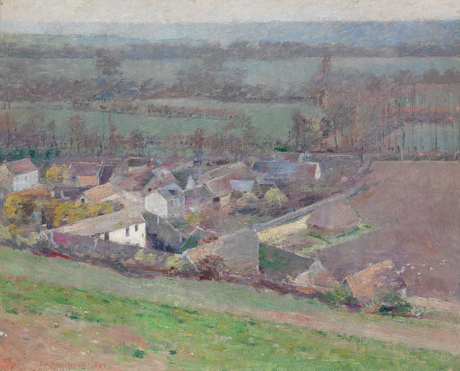 A Birds-Eye View Painting by Theodore Robinson