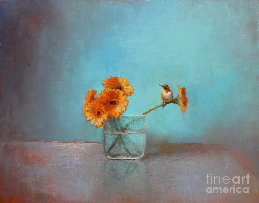Daisy Painting - A Bit of Summer by Lori  McNee