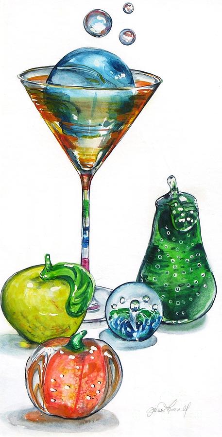 A Bit of the Bubbly Painting by Jane Loveall