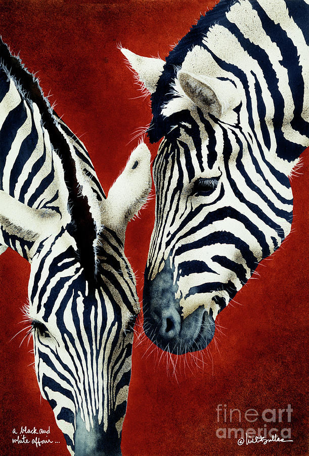 Zebra Painting - A Black And White Affair... by Will Bullas