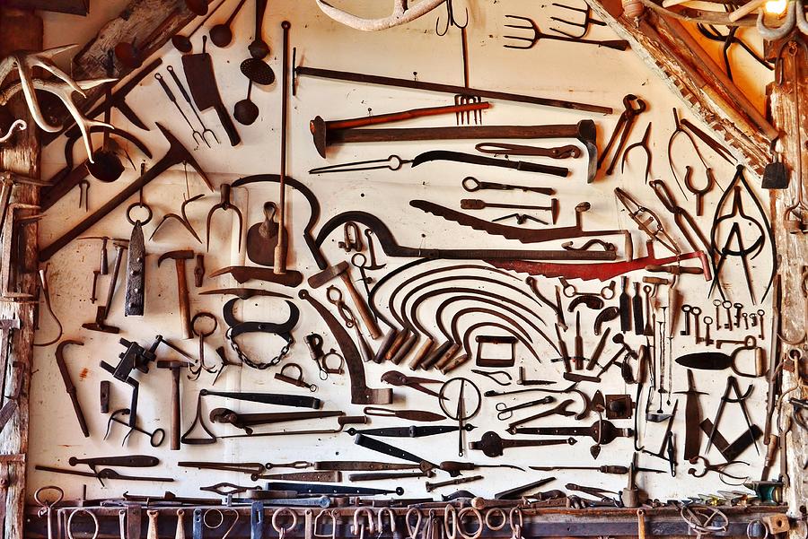 A Blacksmiths Tools Photograph by Kim Bemis