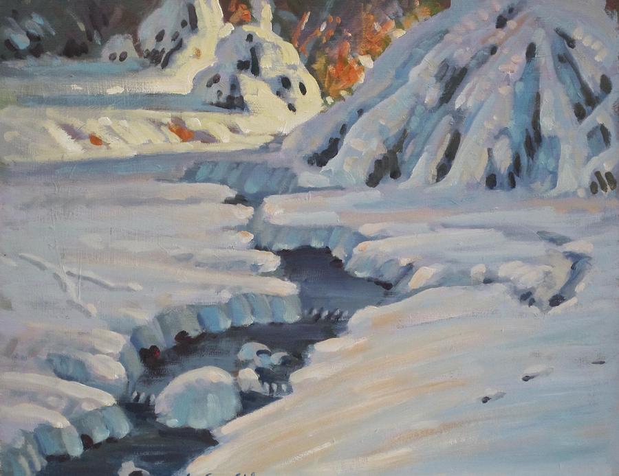 A Blanket of Snow Painting by Len Stomski