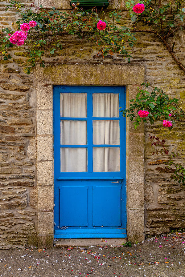 A Blue Door in France Photograph by W Chris Fooshee