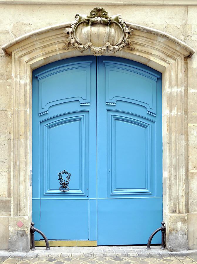 A blue door in Paris Photograph by Dutourdumonde Photography