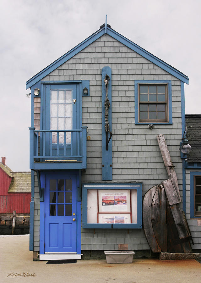A Blue Door Rockport Massachusetts Photograph by Michelle Constantine