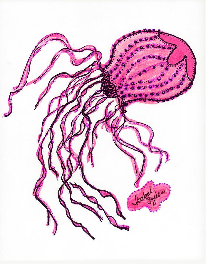 A Blushing Jellyfish Mixed Media by Isabel Sydow Fine Art America