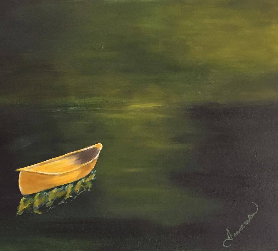 Abstract Painting - A Boat by Francesca Deluca