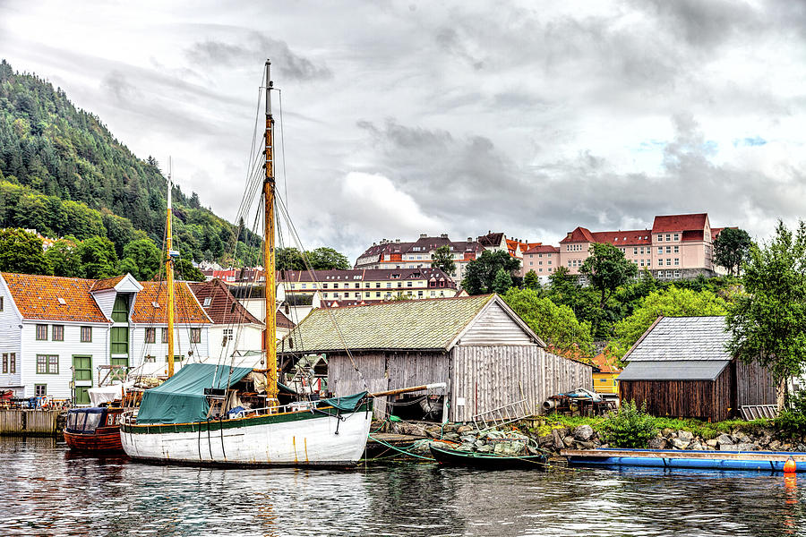 A Boat in Bergen Photograph by W Chris Fooshee
