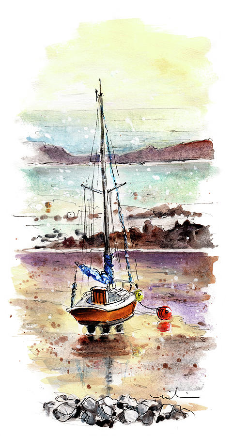 A Boat On Anglesey 01 Painting by Miki De Goodaboom