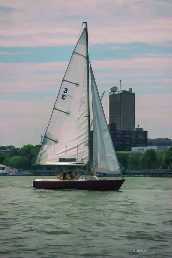 A Boston View Sailboat Photograph by Roberta Byram