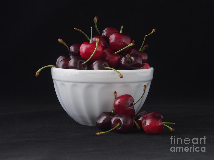 Bowl Photograph - A Bowl Full of Cherries by Jacklyn Duryea Fraizer