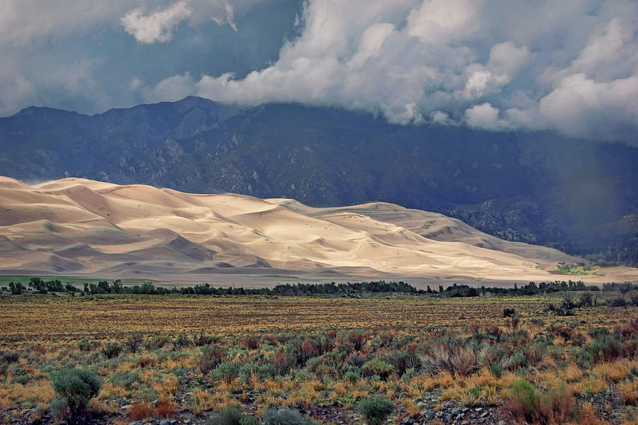 A Break in the Clouds - Great Sand Dunes Photograph by Nikolyn McDonald