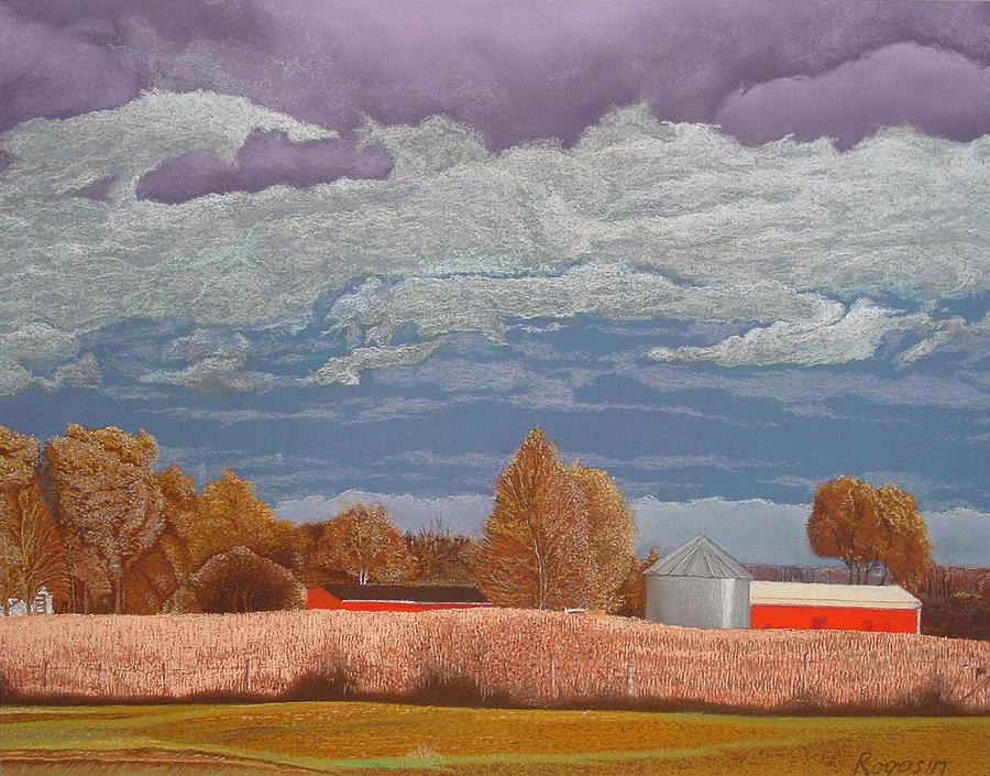 Landscape Pastel - A Break in the Clouds by Harvey Rogosin