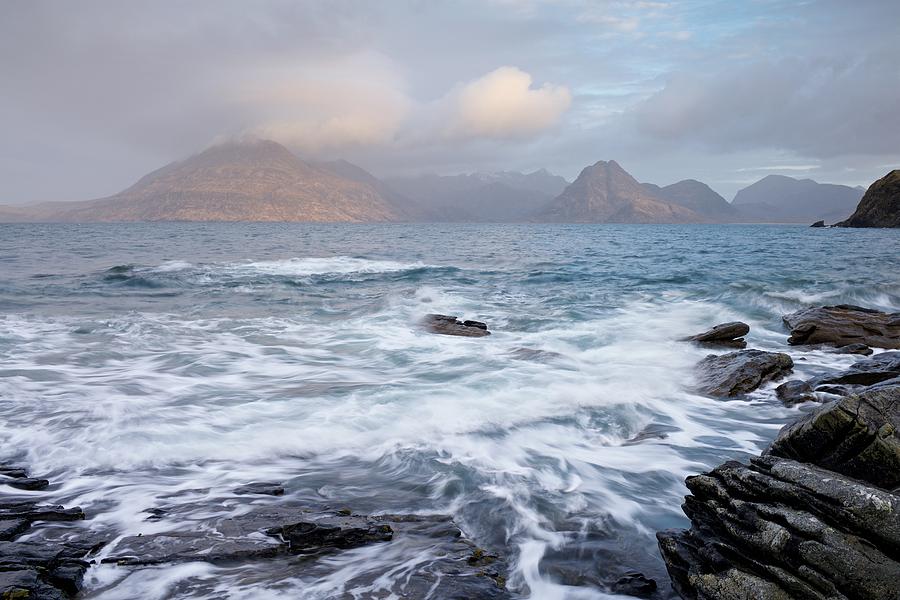 A break of light at Elgol Photograph by Stephen Taylor