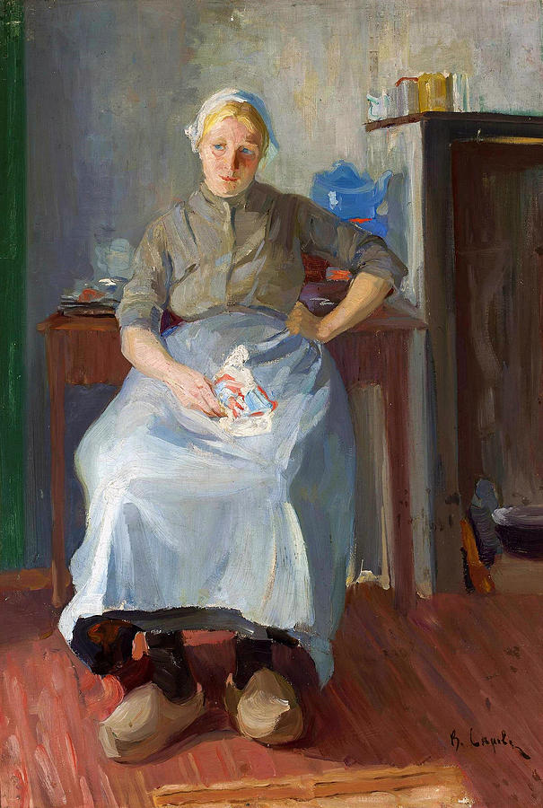 A Breton Woman Painting by Valentin Alexandrovich Serov