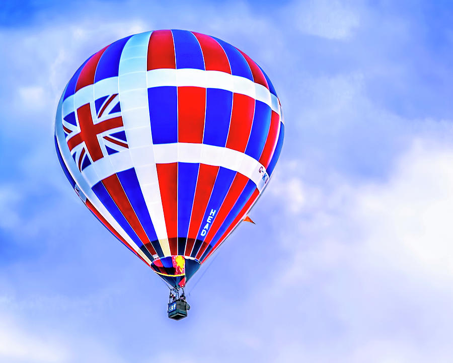 Abq Balloon Fiesta Digital Art - A British Visitor by Casey Heisler