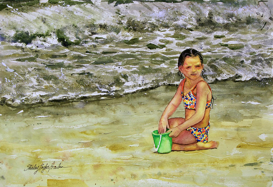 Sun Painting - A Bucket Full Of Ocean by Shirley Sykes Bracken Sun Painting - A Bucket Full Of Ocean by Shirley Sykes Bracken