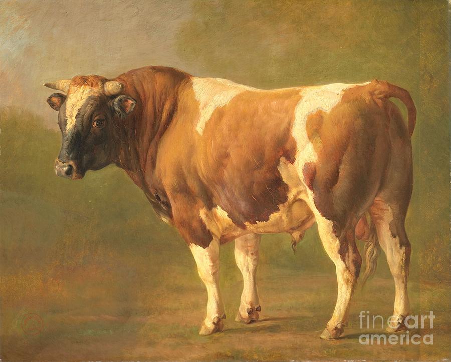 A bull Painting by MotionAge Designs