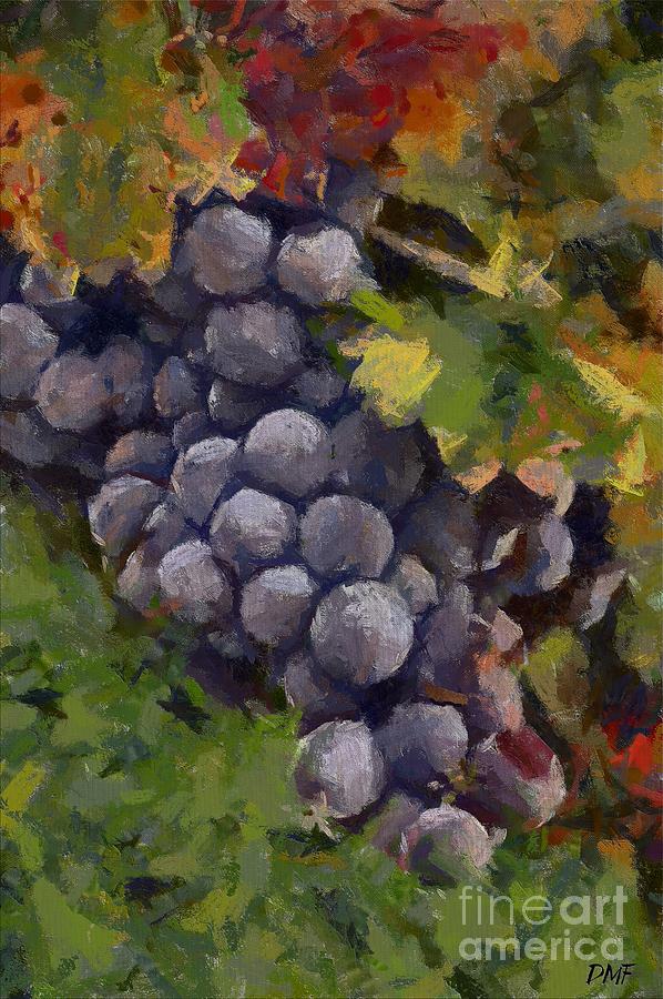 A bunch of Refosco Painting by Dragica  Micki Fortuna