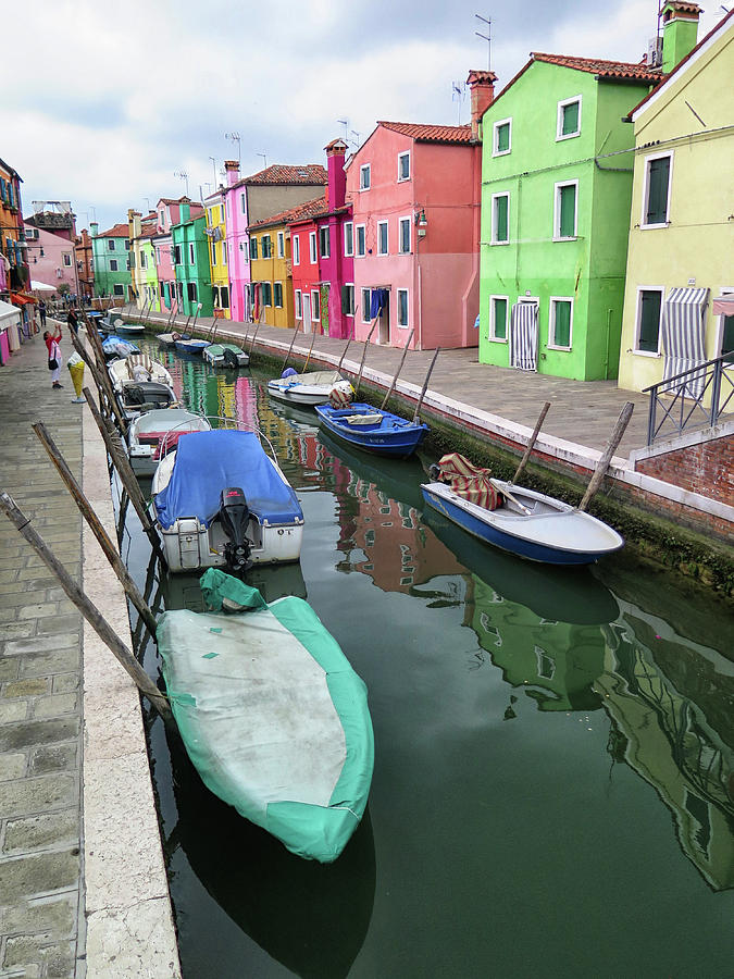 A Burano Canal Photograph by Dave Mills