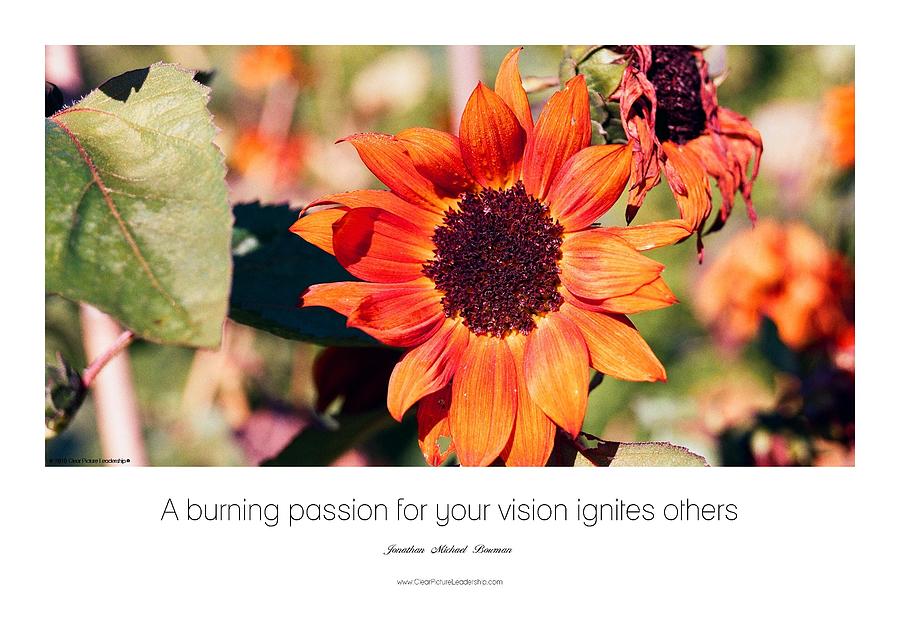 A burning passion for your vision ignites others Photograph by Jonathan Michael Bowman