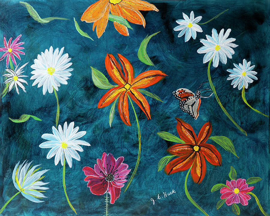 A Butterflys Dream Mixed Media by Judy Huck