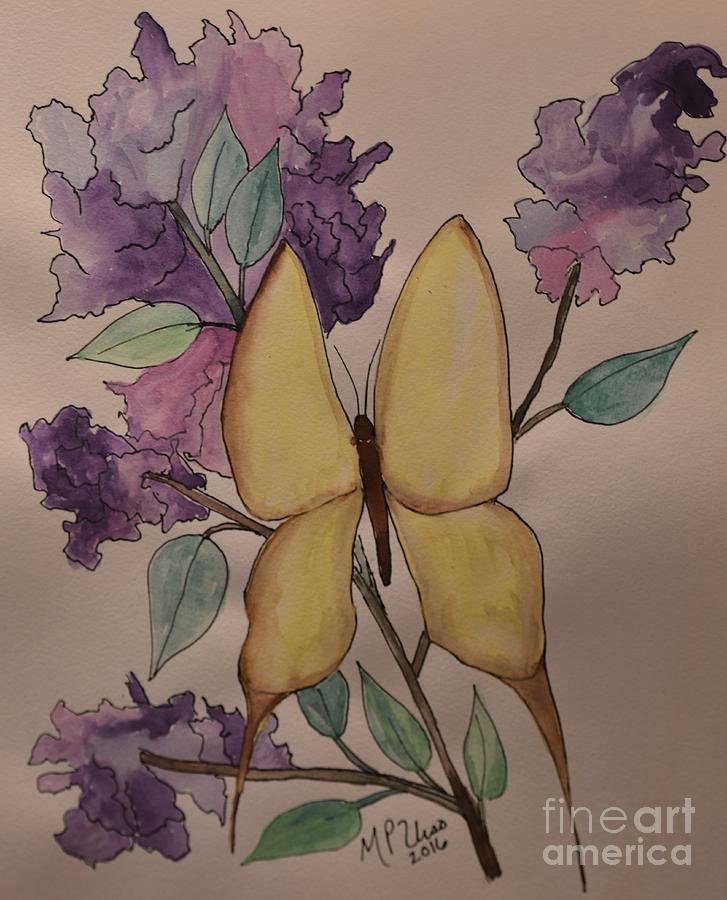 A Butterflys Love Painting by Maria Urso