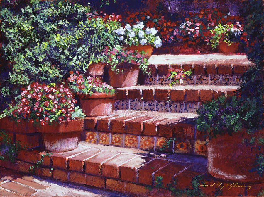 Flower Painting - A California Greeting by David Lloyd Glover