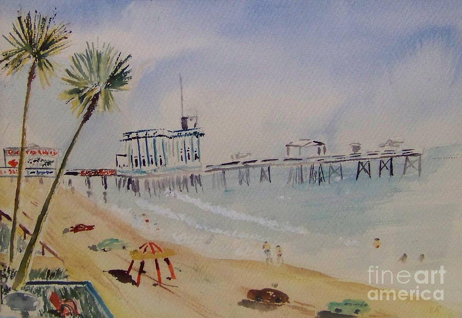 A California Pier Painting by Eleanor Robinson