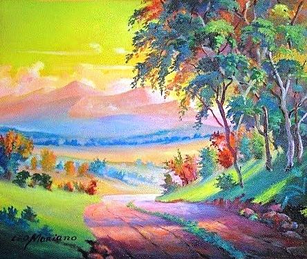A caminho de pasargada Painting by Leomariano artist BRASIL