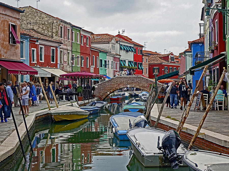 A Canal Scene in Burano Italy Photograph by Rick Rosenshein