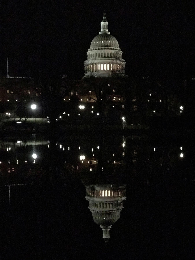 A Capitol Reflection Photograph by Don Mercer
