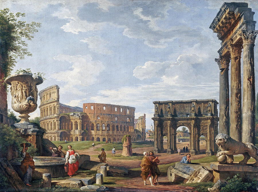 A Gallery of the Colosseum Painting
