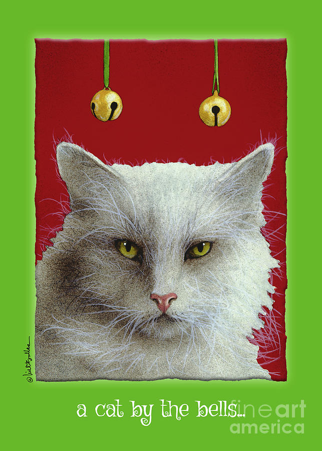 Animal Painting - A Cat By The Bells... by Will Bullas