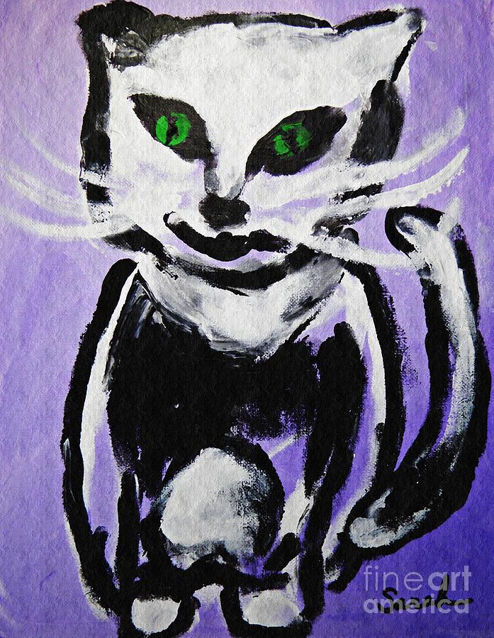 Cat Painting - A Cat for Julia by Sarah Loft