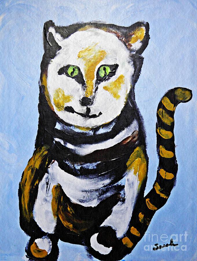 Cat Painting - A Cat for Lynne by Sarah Loft