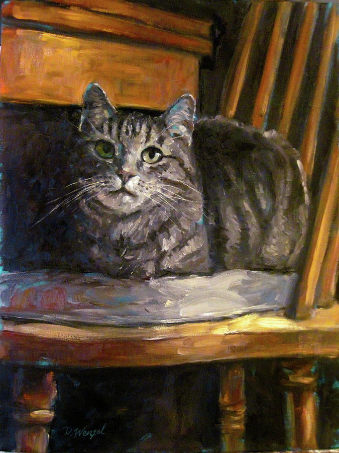 A Cat Named Mouse Painting by Deborah WENZEL - Fine Art America