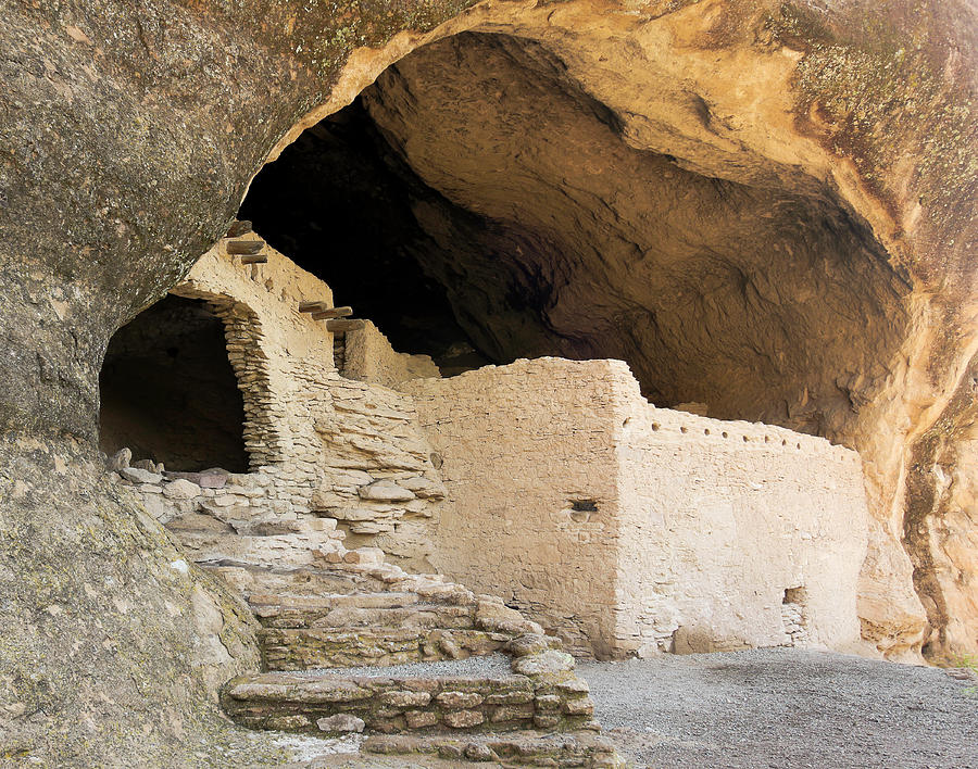 Prehistoric Photograph - A Cave 3 Scene at the Gila Cliff Dwellings by Derrick Neill