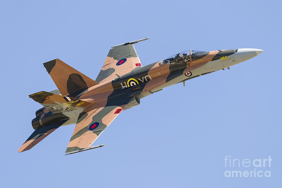 A Cf-188 Hornet Of The Royal Canadian Photograph By Rob Edgcumbe