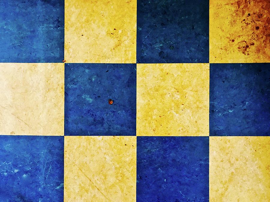 A Checkered Murder in Blue and Yellow Photograph by Brian Sereda