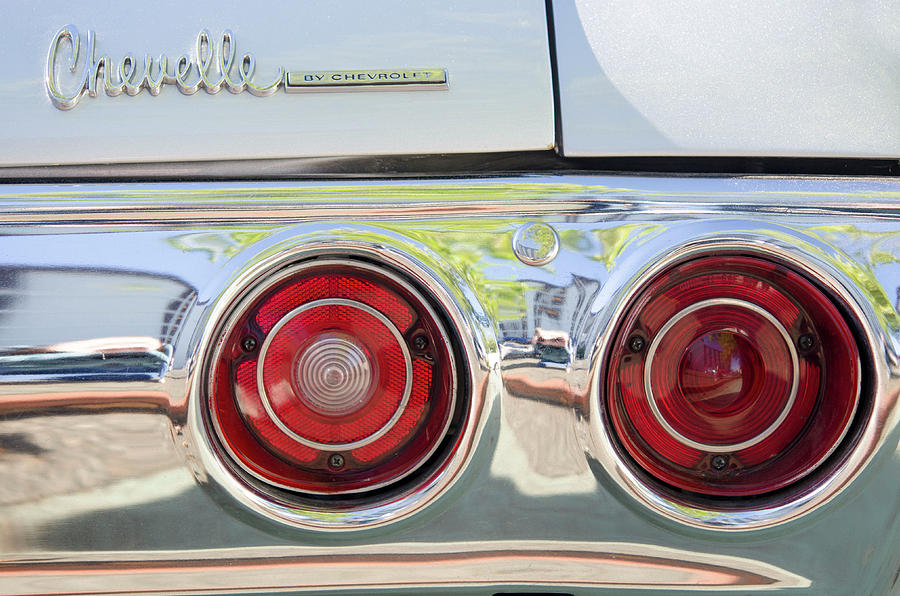 A Chevelle by the Tail Lights Photograph by Kathy Paynter