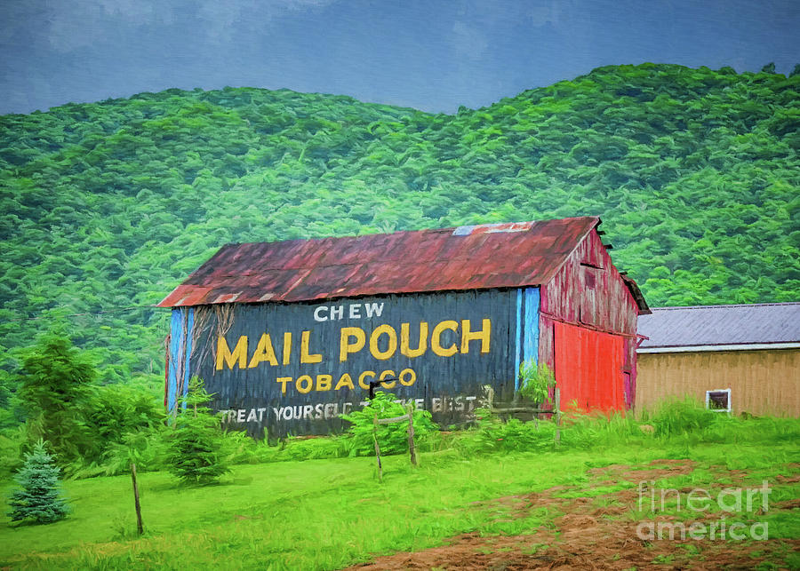 A Chew Mail Pouch Tobacco Barn Photograph by Priscilla Burgers