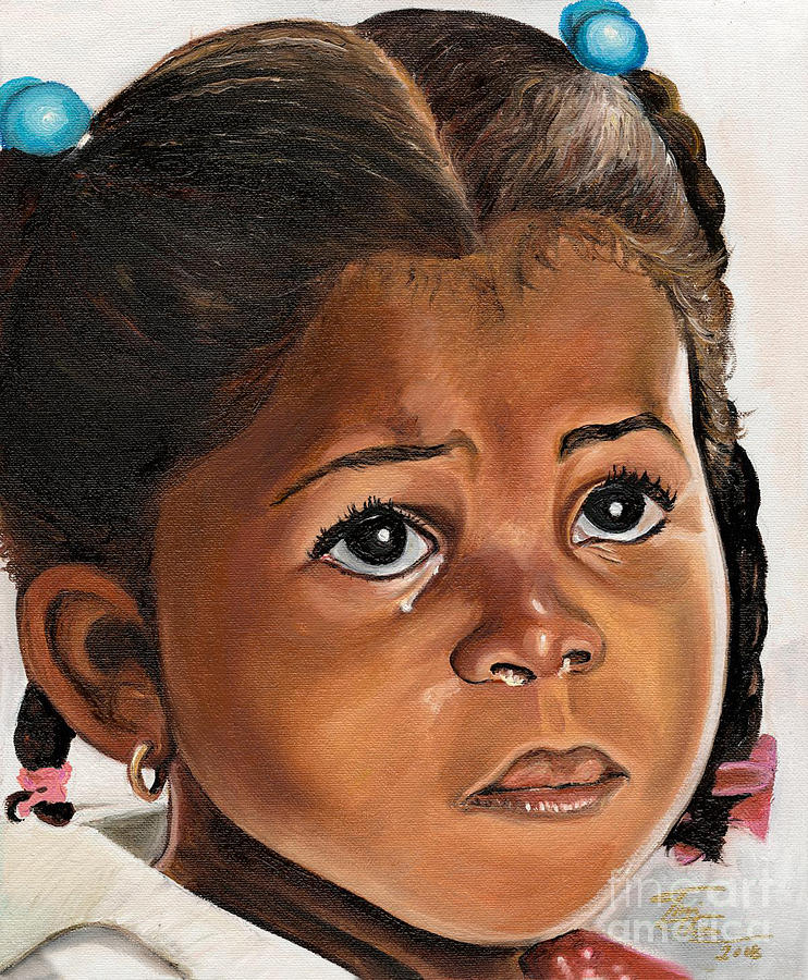 A Childs Tears Painting by Toni Thorne