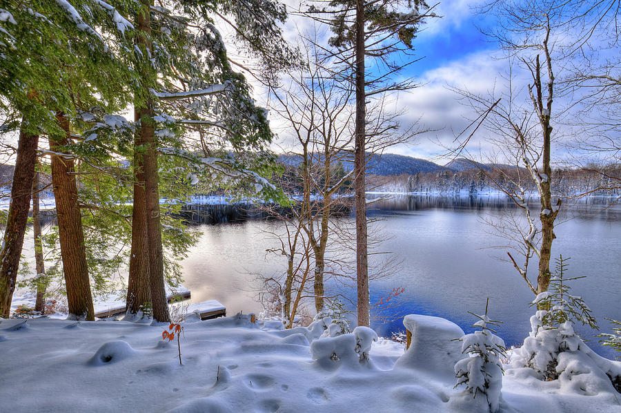 A Chilly Day on West Lake Photograph by David Patterson